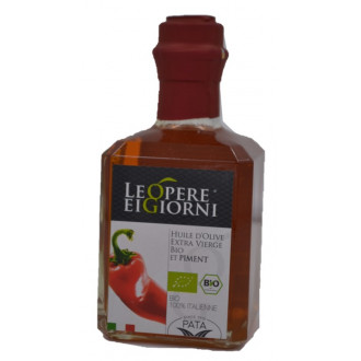 HUILE D'OLIVE EXTRA VIERGE BIO PIMENT NOIR 250ML
