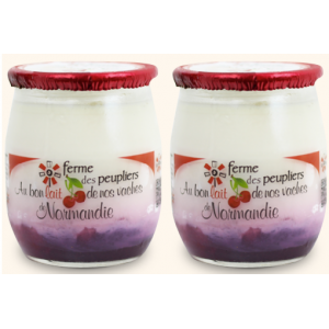 YAOURT CERISE X 2 FERME DES...