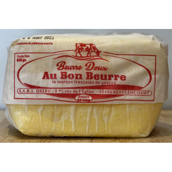 Cora beurre doux beurrier 250g